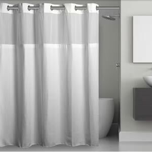 NWT - Hookless Waffle 71 in. W x 86 in. L Polyester Shower Curtain in White
